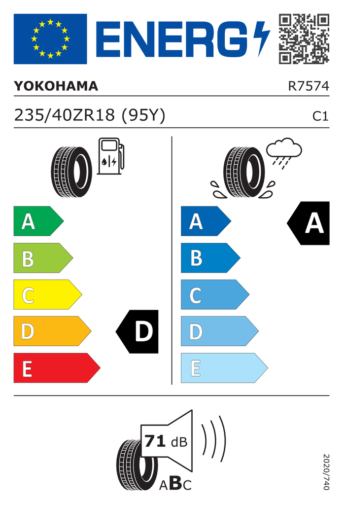 EU Tyre Label 1017624