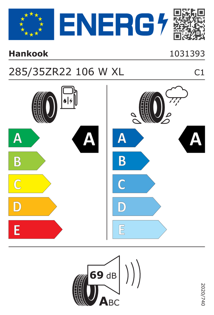 EU Tyre Label 1293281