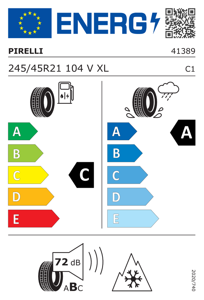 EU Tyre Label 1273368