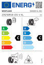 EU Tyre Label 458040