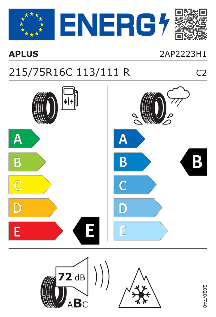 EU Tyre Label 733904