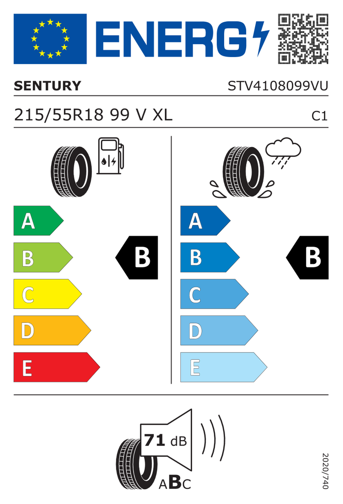 EU Tyre Label 1287628