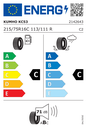 EU Tyre Label 438622