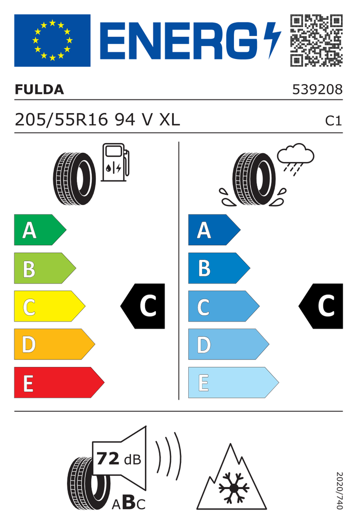 EU Tyre Label 610063