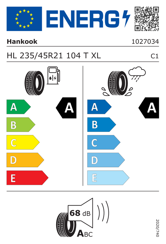 EU Tyre Label 1092048