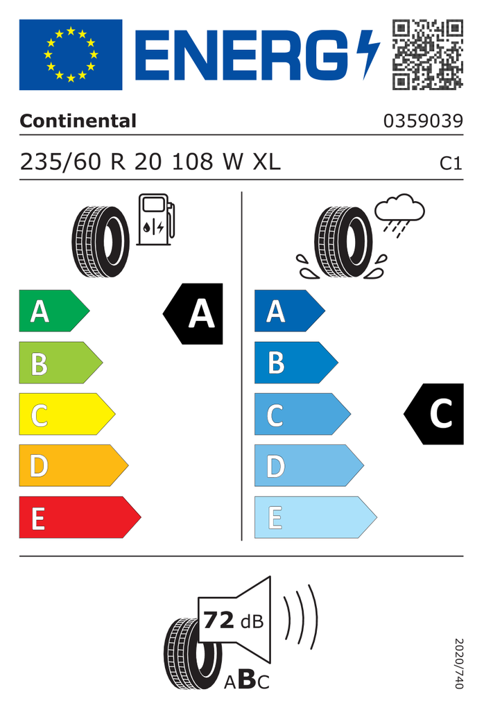 EU Tyre Label 483179