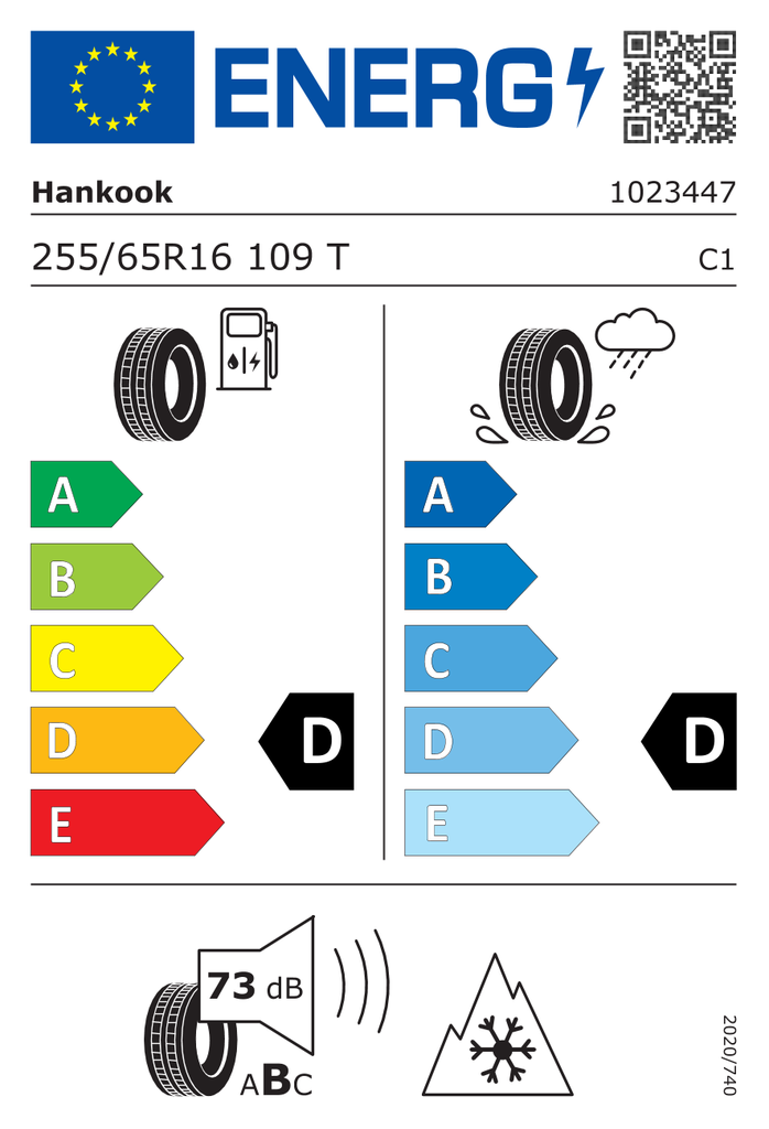 EU Tyre Label 470315