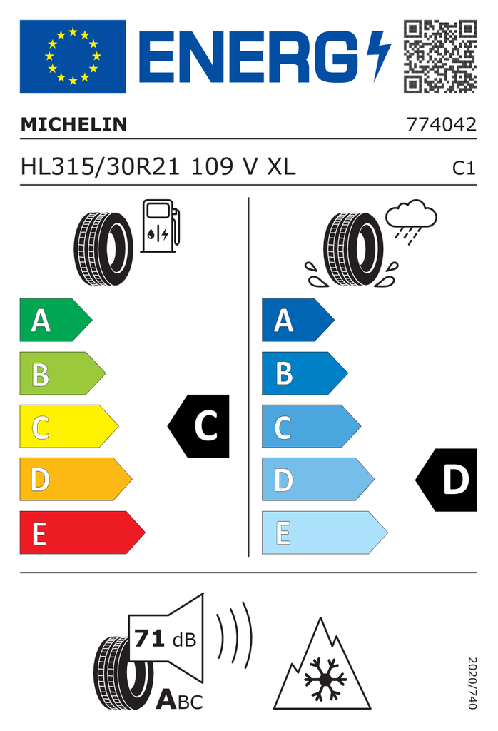 EU Tyre Label 653795