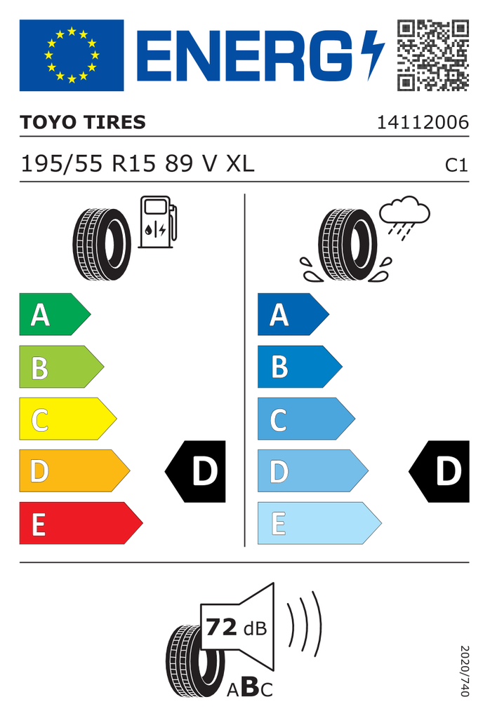 EU Tyre Label 600398