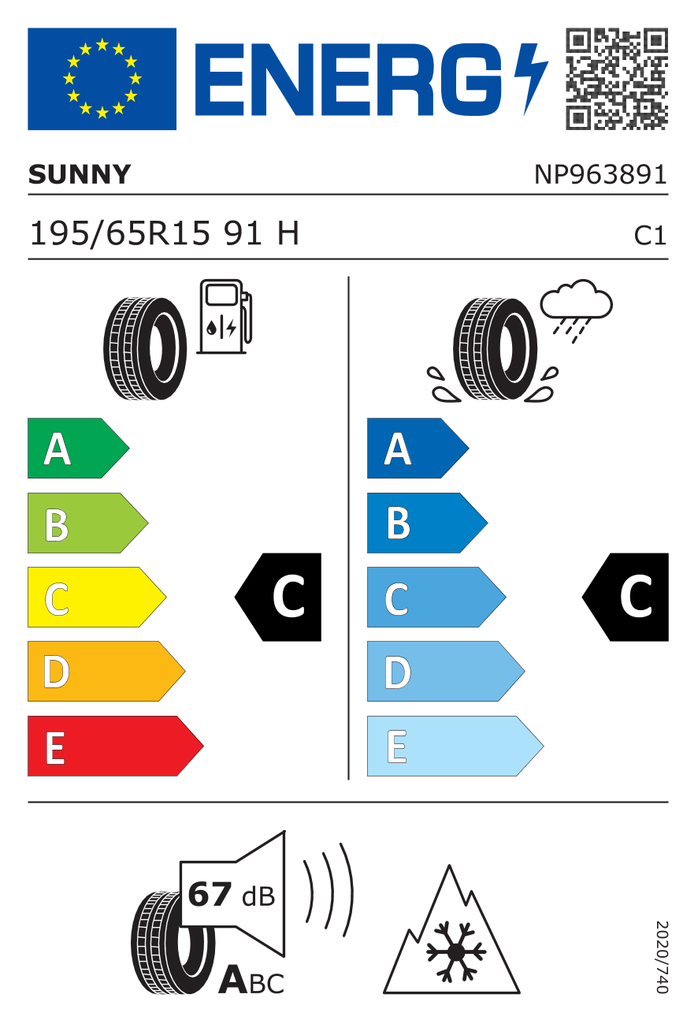 EU Tyre Label 589802