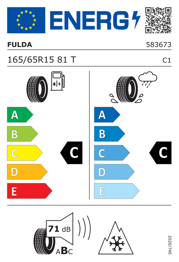 EU Tyre Label 1309887