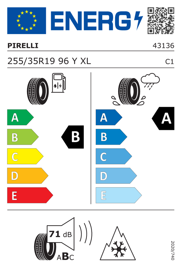 EU Tyre Label 1830924