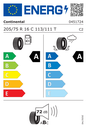 EU Tyre Label 659233