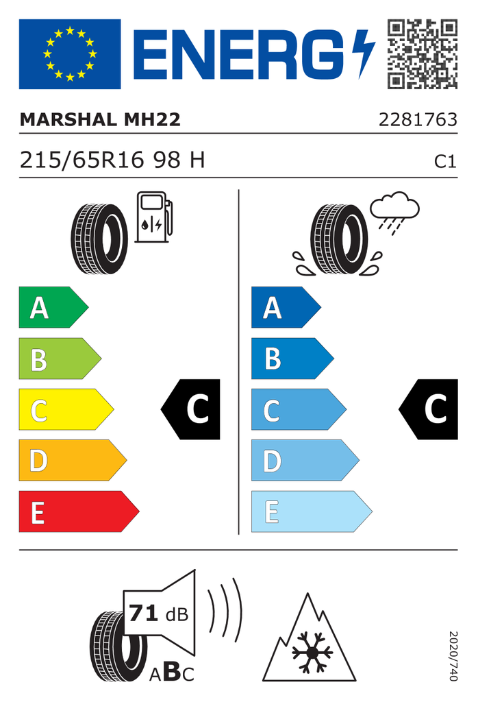 EU Tyre Label 442538