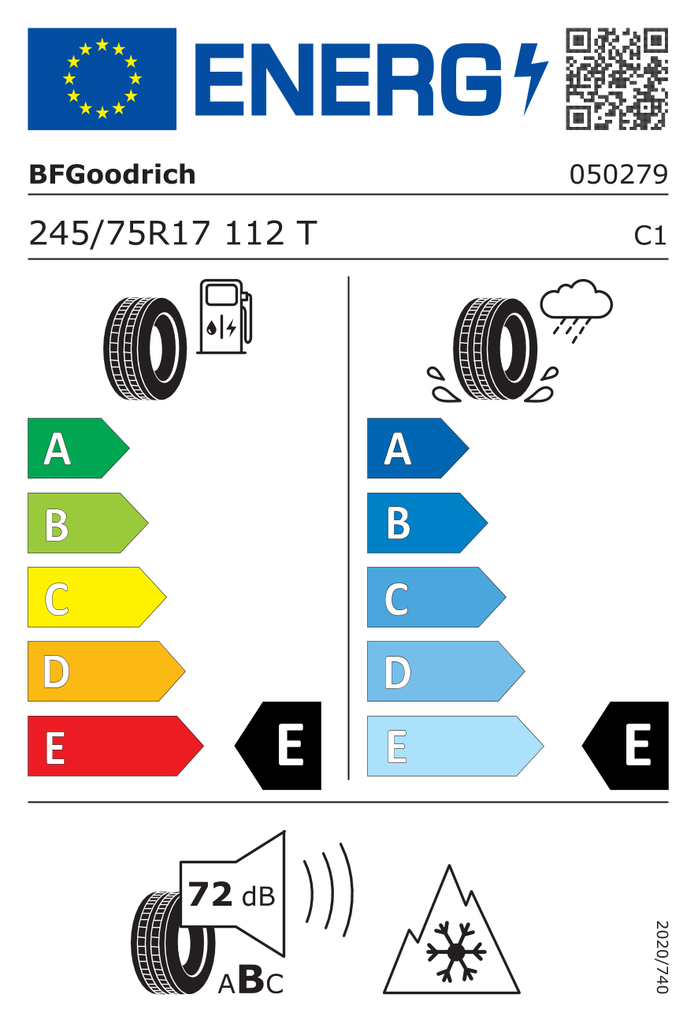 EU Tyre Label 1223722