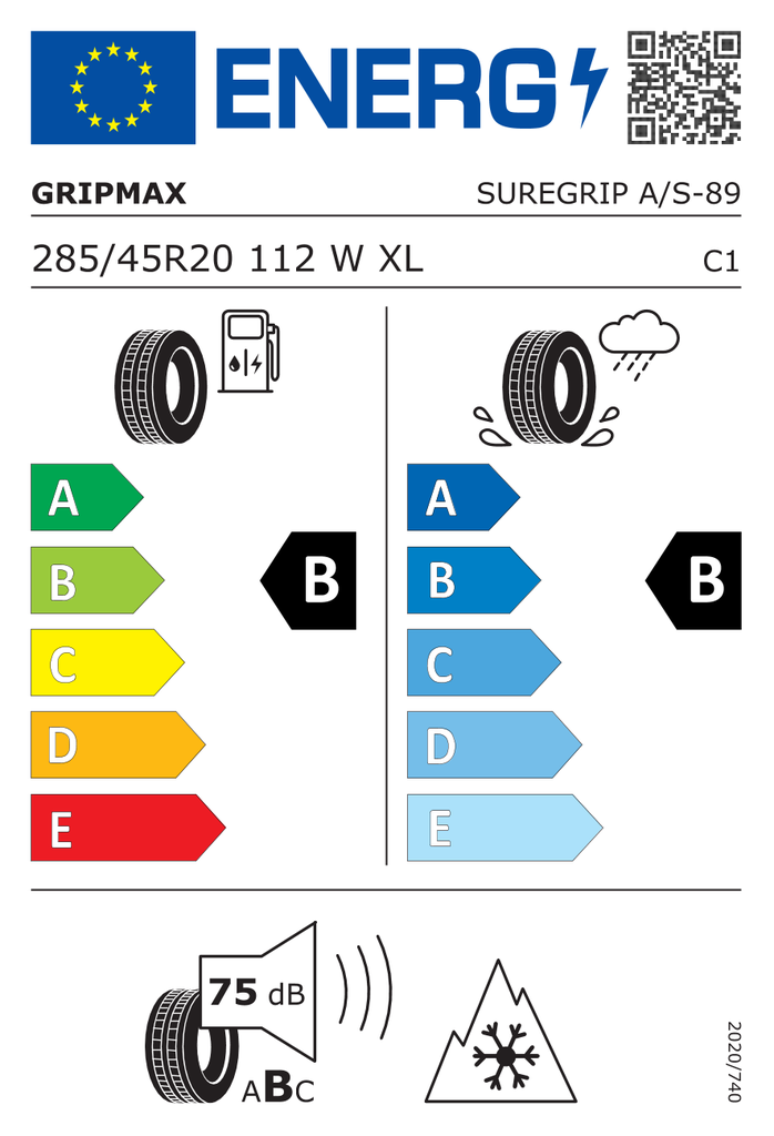 EU Tyre Label 1209395