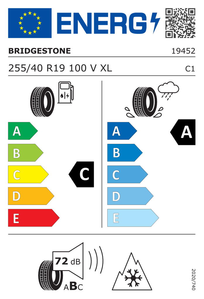 EU Tyre Label 381091