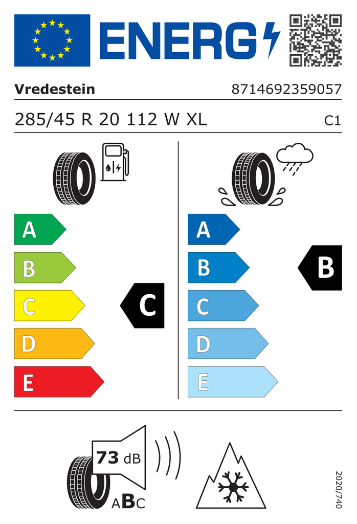EU Tyre Label 616347