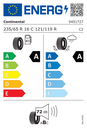 EU Tyre Label 587941