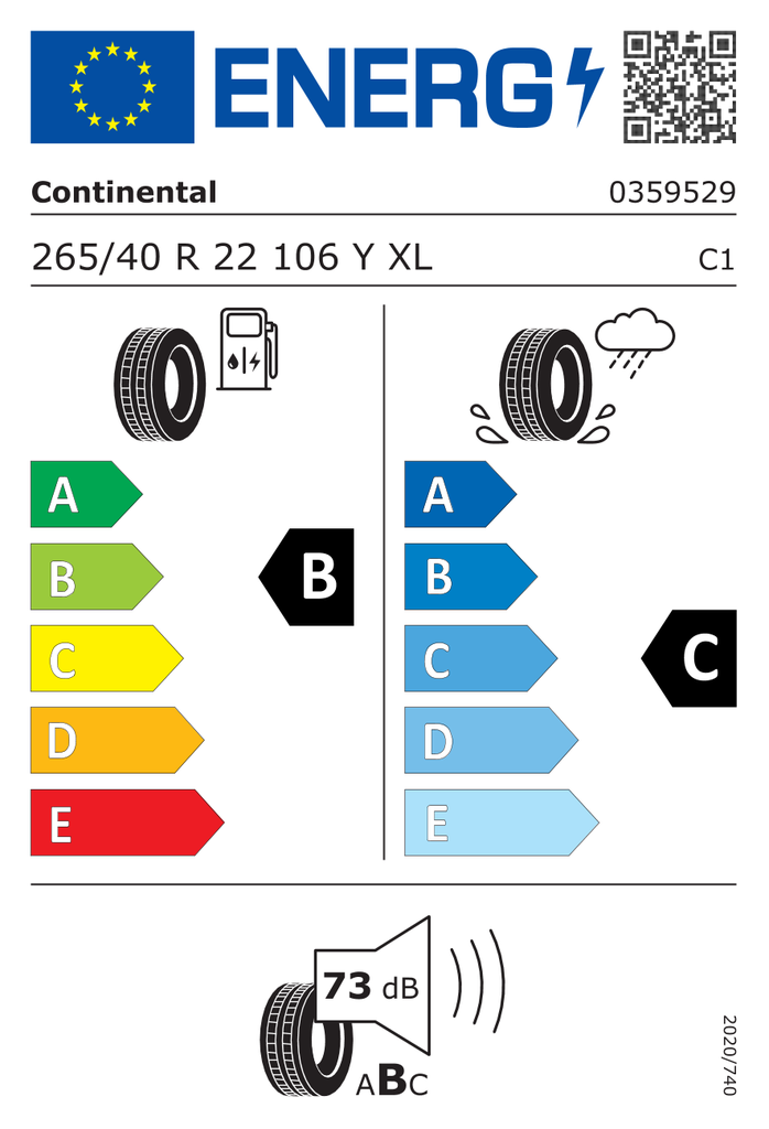 EU Tyre Label 751873